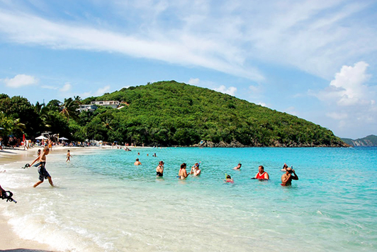 People having fun on a Beach